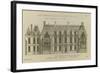 Planche 246 (2) : Elévation de la façade côté cour l'hôtel de Bretonvilliers , construit par-Jacques-François Blondel-Framed Giclee Print