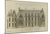 Planche 246 (2) : Elévation de la façade côté cour l'hôtel de Bretonvilliers , construit par-Jacques-François Blondel-Mounted Giclee Print