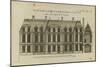 Planche 247 (1) : Elévation de la façade côté jardin l'hôtel de Bretonvilliers , construit par-Jacques-François Blondel-Mounted Giclee Print