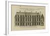 Planche 247 (1) : Elévation de la façade côté jardin l'hôtel de Bretonvilliers , construit par-Jacques-François Blondel-Framed Giclee Print