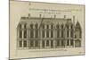 Planche 247 (1) : Elévation de la façade côté jardin l'hôtel de Bretonvilliers , construit par-Jacques-François Blondel-Mounted Giclee Print