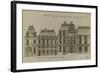 Planche 247 (2) : profil et coupe de l'hôtel de Bretonvilliers , construit par-Jacques-François Blondel-Framed Giclee Print