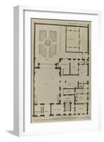 Planche 249 : Plan du Rez-de-Chaussée de l'hôtel Hesselin construit par l'architecte Le Vau-Jacques-François Blondel-Framed Giclee Print