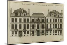 Planche 251 : élévation de la façade de l'hôtel Hesselin construit par l'architecte Le Vau-Jacques-François Blondel-Mounted Giclee Print