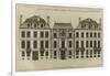 Planche 251 : élévation de la façade de l'hôtel Hesselin construit par l'architecte Le Vau-Jacques-François Blondel-Framed Giclee Print