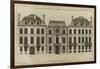 Planche 251 : élévation de la façade de l'hôtel Hesselin construit par l'architecte Le Vau-Jacques-François Blondel-Framed Giclee Print