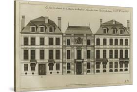 Planche 251 : élévation de la façade de l'hôtel Hesselin construit par l'architecte Le Vau-Jacques-François Blondel-Stretched Canvas