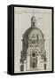 Planche 254 (2) :  élévation du portrail de l'église de la Visitation Sainte-Marie bâtie par-Jacques-François Blondel-Framed Stretched Canvas
