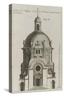 Planche 254 (2) :  élévation du portrail de l'église de la Visitation Sainte-Marie bâtie par-Jacques-François Blondel-Stretched Canvas