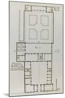 Planche 257 (1) :  Plan au rez-de-chaussée de l'Hôtel de Sully construit par l'architecte Jean-Jacques-François Blondel-Mounted Giclee Print