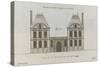 Planche 257 (2) :  élévation de la façade côté rue de l'Hôtel de Sully cons-Jacques-François Blondel-Stretched Canvas