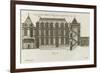 Planche 258 (2) :  coupe et élévation de la façade côté rue de l'Hôtel de Sully construit par-Jacques-François Blondel-Framed Giclee Print