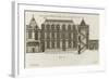 Planche 258 (2) :  coupe et élévation de la façade côté rue de l'Hôtel de Sully construit par-Jacques-François Blondel-Framed Giclee Print