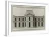 Planche 260 :  élévation de la façade côté cour de l'Hôtel Dunoyer construit par-Jacques-François Blondel-Framed Giclee Print