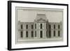 Planche 260 :  élévation de la façade côté cour de l'Hôtel Dunoyer construit par-Jacques-François Blondel-Framed Giclee Print