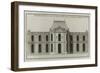 Planche 260 :  élévation de la façade côté cour de l'Hôtel Dunoyer construit par-Jacques-François Blondel-Framed Giclee Print