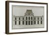 Planche 261 :  élévation de la façade côté jardin de l'Hôtel Dunoyer construit par-Jacques-François Blondel-Framed Giclee Print