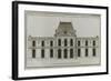 Planche 261 :  élévation de la façade côté jardin de l'Hôtel Dunoyer construit par-Jacques-François Blondel-Framed Giclee Print