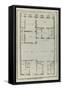 Planche 264 :  Plan au re-de-chaussée de la maison de Jules Hardouin-Mansart bâtie sur ses dessins-Jacques-François Blondel-Framed Stretched Canvas