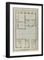 Planche 264 :  Plan au re-de-chaussée de la maison de Jules Hardouin-Mansart bâtie sur ses dessins-Jacques-François Blondel-Framed Giclee Print