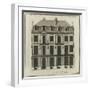 Planche 266 :  élévation côté cour de la maison de Jules Hardouin-Mansart bâtie-Jacques-François Blondel-Framed Giclee Print