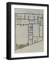Planche 269 : plan du grand étage d'une maison à bâtir à Paris-Jacques-François Blondel-Framed Giclee Print