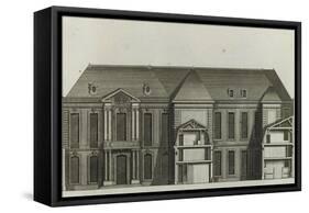 Planche 270 : élévation côté cour des façades du grand corps des logis d'un-Jacques-François Blondel-Framed Stretched Canvas