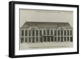 Planche 273: élévationde la façade côté jardin  d'une maison à bâtir à Paris-Jacques-François Blondel-Framed Giclee Print