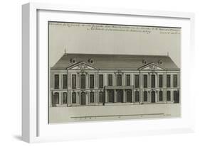 Planche 273: élévationde la façade côté jardin  d'une maison à bâtir à Paris-Jacques-François Blondel-Framed Giclee Print