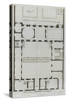 Planche 278 (1) : Plan au sol de l'hôtel Carnavalet , rue Culture Sainte-Catherine à Paris-Jacques-François Blondel-Stretched Canvas