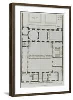 Planche 278 (1) : Plan au sol de l'hôtel Carnavalet , rue Culture Sainte-Catherine à Paris-Jacques-François Blondel-Framed Giclee Print