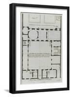 Planche 278 (1) : Plan au sol de l'hôtel Carnavalet , rue Culture Sainte-Catherine à Paris-Jacques-François Blondel-Framed Giclee Print