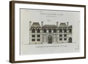 Planche 278 (2) : élévation de la façade côté rue  de l'hôtel Carnavalet-Jacques-François Blondel-Framed Giclee Print