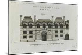 Planche 278 (2) : élévation de la façade côté rue  de l'hôtel Carnavalet-Jacques-François Blondel-Mounted Giclee Print