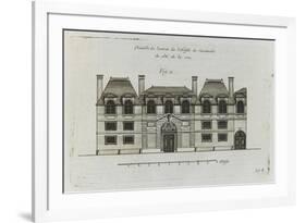 Planche 278 (2) : élévation de la façade côté rue  de l'hôtel Carnavalet-Jacques-François Blondel-Framed Giclee Print