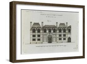 Planche 278 (2) : élévation de la façade côté rue  de l'hôtel Carnavalet-Jacques-François Blondel-Framed Giclee Print