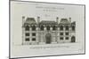 Planche 278 (2) : élévation de la façade côté rue  de l'hôtel Carnavalet-Jacques-François Blondel-Mounted Giclee Print