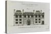 Planche 278 (2) : élévation de la façade côté rue  de l'hôtel Carnavalet-Jacques-François Blondel-Stretched Canvas