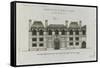 Planche 278 (2) : élévation de la façade côté rue  de l'hôtel Carnavalet-Jacques-François Blondel-Framed Stretched Canvas