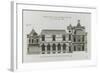 Planche 279 (3) : coupe et élévation d'un des côtés sur cour de l'hôtel Carnavalet-Jacques-François Blondel-Framed Giclee Print