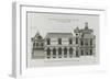 Planche 279 (3) : coupe et élévation d'un des côtés sur cour de l'hôtel Carnavalet-Jacques-François Blondel-Framed Giclee Print