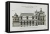 Planche 279 (3) : coupe et élévation d'un des côtés sur cour de l'hôtel Carnavalet-Jacques-François Blondel-Framed Stretched Canvas