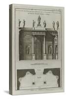 Planche 282 :  élévation du portail de l'égilise du couvent de la Culture Sainte-Catherine-Jacques-François Blondel-Stretched Canvas