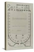 Planche 290 : plan au rez-de-chaussée de la colonnade sur la grande cour d'-Jacques-François Blondel-Stretched Canvas