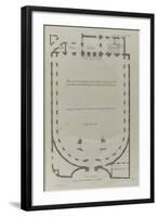 Planche 290 : plan au rez-de-chaussée de la colonnade sur la grande cour d'-Jacques-François Blondel-Framed Giclee Print