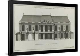 Planche 294 : élévation de la façade sur la cour d'entrée de l'hôtel de Soubise  à Paris-Jacques-François Blondel-Framed Giclee Print