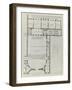 Planche 296 : plan  du rez-de-chaussée de l'hôtel de Rohan , rue Vieille du Temple à Paris-Jacques-François Blondel-Framed Giclee Print