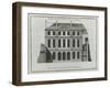 Planche 298 : élévation de façade sur cour de l'hôtel de Rohan , rue Vieildu Tempà Paris-Jacques-François Blondel-Framed Giclee Print