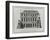 Planche 298 : élévation de façade sur cour de l'hôtel de Rohan , rue Vieildu Tempà Paris-Jacques-François Blondel-Framed Giclee Print