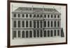 Planche 299 : élévation de la façade sur les jardins de l'hôtel de Rohan , rue Vieille du Temple-Jacques-François Blondel-Framed Giclee Print